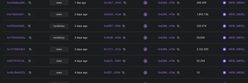 MERL Staking Surges: 23.7% of Circulating Supply Locked as On-Chain Volume Rises