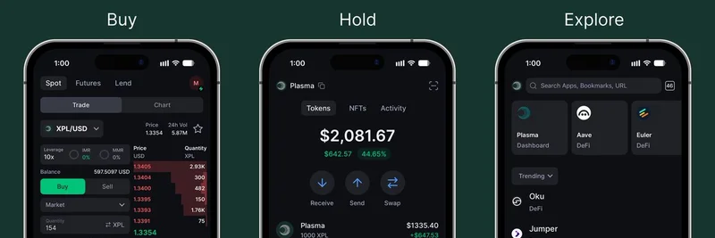 Backpack, Plasma 완전 통합 — $XPL 거래, 토큰 스왑 및 DeFi 탐험
