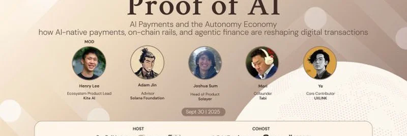 Proof of AI 活动：AI 原生支付与自治金融如何在 TOKEN2049 重塑加密生态