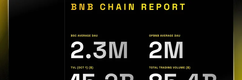 BNB Chain 주간 리포트 9월 25일–10월 1일: DAU 430만, $85B 거래량, 밈 토큰 활성화