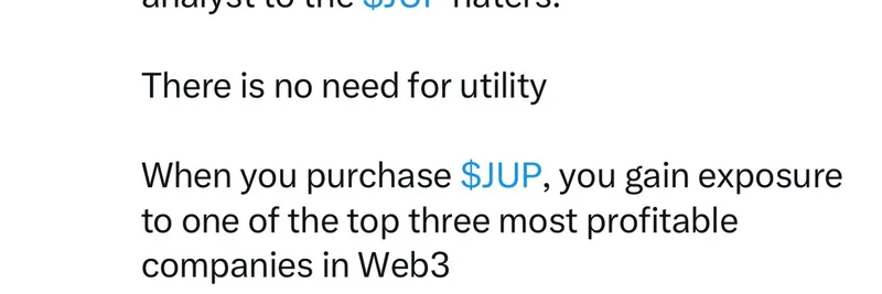 ＄JUPのユーティリティ論争：Solanaの主要DeFiトークンが“露出”以上の実質的価値を必要とする理由