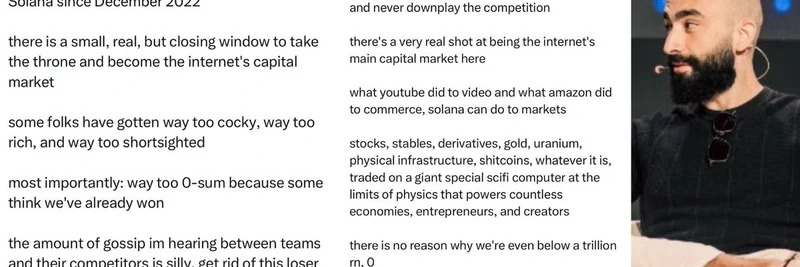 Helius CEO Mert, Solana의 비대칭적 기회와 stables 및 perps의 약점 강조