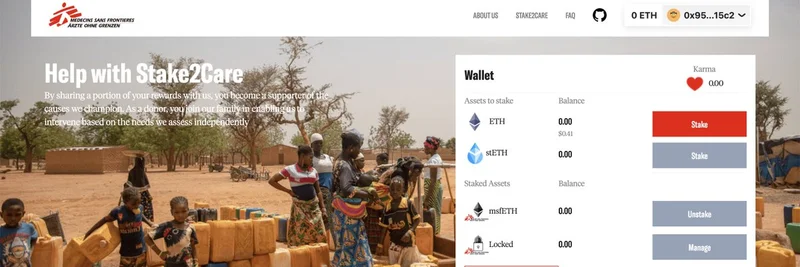 MSF, Stake2Care 출시: ETH를 스테이킹해 생명을 구하라 — 디겐을 위한 자선 가이드