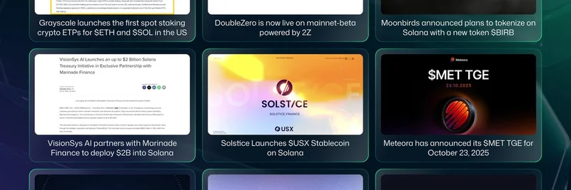 Solana Weekly Highlights October 2025: New Meme Tokens, Stablecoins, and Billion-Dollar Partnerships