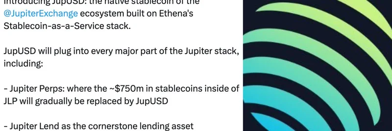 Jupiter Exchange Launches JupUSD Stablecoin in Partnership with Ethena Labs: A Game-Changer for Solana Memes