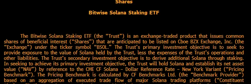 Bitwise Solana Staking ETF Filing Sparks Excitement: What It Means for SOL and Meme Tokens