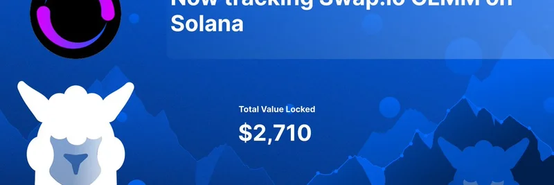 DefiLlama 跟踪 Swap.io CLMM：提升 Solana Meme 代币流动性
