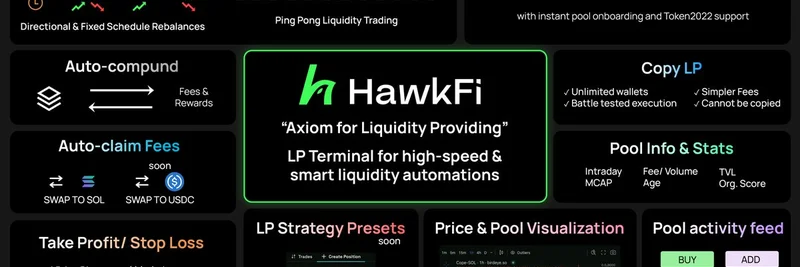 HawkFi Emerges as the Axiom for Liquidity Providing in Meme Tokens on Solana