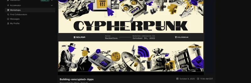 Solana's Cypherpunk Hackathon: Dive into Building Encrypted Apps with Arcium