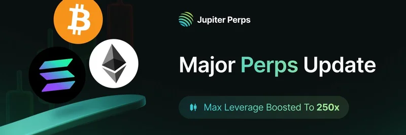 Jupiter Perps Upgrades to 250x Leverage: Revolutionizing Trading for BTC, ETH, and SOL