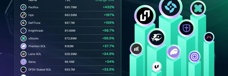 솔라나 DeFi 프로토콜들의 TVL 폭증: 상위 퍼포머와 밈 토큰에 주는 의미