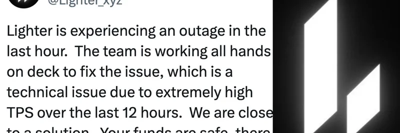 Lighter DEX Outage: High TPS Surge Causes Temporary Downtime