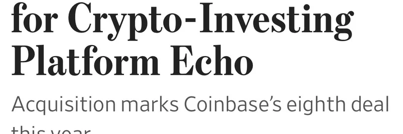 Coinbase가 Echo를 3억 7,500만 달러에 인수: 블록체인에서의 Meme Token 자금 조달 판도를 바꿀 사건