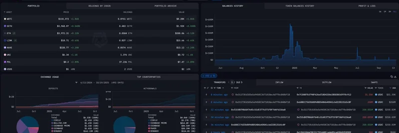Ethereum Whales on the Move: Nonco's $250M USDC Transfers Spark Wash Trading Concerns