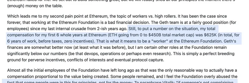 Ethereum's Public Goods Dilemma: Underpaying Core Developers in Crypto