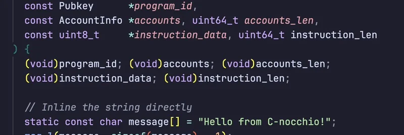 C-Nocchio PoC：SBPFリンカを使ってCでSolanaプログラムを書く