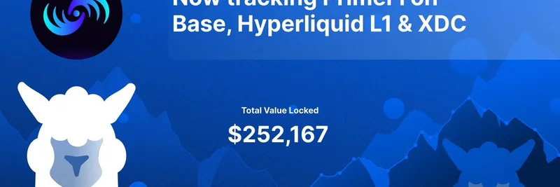 DefiLlama Now Tracking PrimeFi: Omnichain Lending on Base, Hyperliquid, and XDC