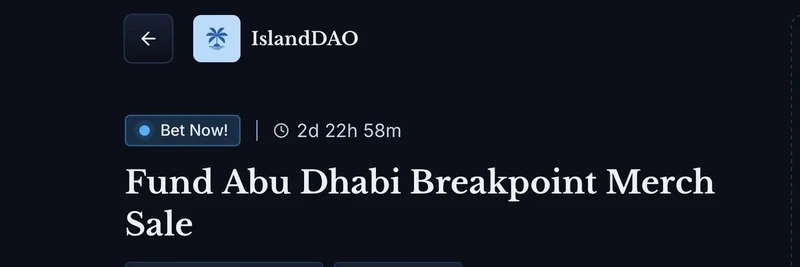 IslandDAO 굿즈 제안이 논쟁 촉발: Solana Breakpoint 기념품이 실제로 DAO에 이익을 줄까?