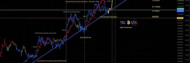 ビットコインのWyckoff再蓄積：機関投資家へのシフトとミームトークンへの影響