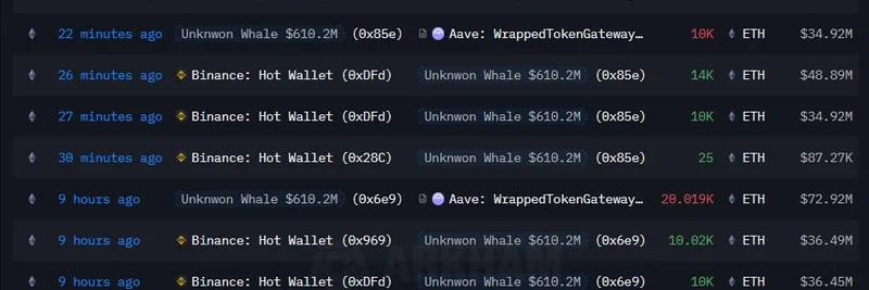 加密鲸鱼利用 Aave 和 Binance 做空 ETH 折获 2,690 万美元利润