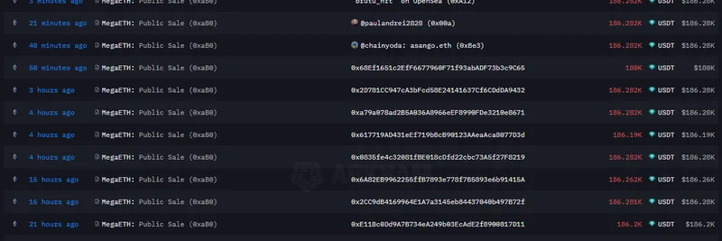 MegaETH ICOで大量引き出し発生：シビルファーム疑惑で159人が撤退、うち12人は全額入札者