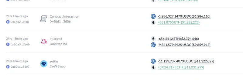 시세 하락 때 정체불명의 '7 Siblings' 고래, 약 5,247만 달러 규모 ETH 매수 — 밈 토큰에 대한 시사점
