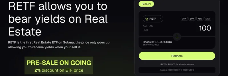 RETF on Solana: First Yield-Bearing Real Estate ETF Launching Soon