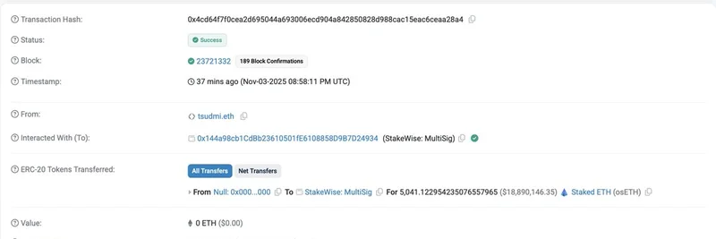 StakeWise DAO Recovers Over $20 Million in Stolen osETH and osGNO from Balancer Exploit