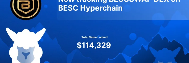 DeFiLlama, BESC Hyperchain의 BESCSWAP DEX 추적 시작 — 밈 토큰 트레이더에 호재