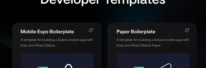 Solana Mobile, 원활한 앱 개발을 위한 새로운 개발자 템플릿 출시