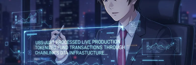 UBS and Chainlink Make History: First Live Tokenized Fund Transaction Ushers in Blockchain Era for Trillion-Dollar Assets