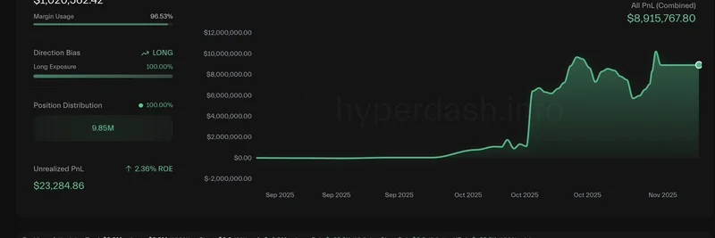 Machismallbrother.eth 在 ETH 多头上获利 890 万美元，趁加密行情大涨