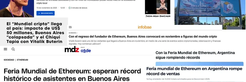 Devconnect 阿根廷创纪录：以太坊世界博览会售出 1.5 万张门票