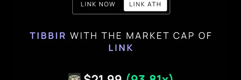 $TIBBIR vs $LINK: Why This Frog Meme Coin Could 93x and Dwarf Chainlink’s Legendary Run