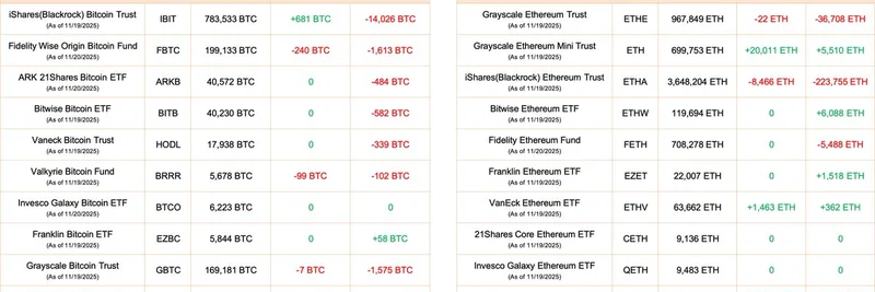 11월 20일 비트코인·이더리움 ETF 순유입 발생: 밈 토큰에 대한 시사점