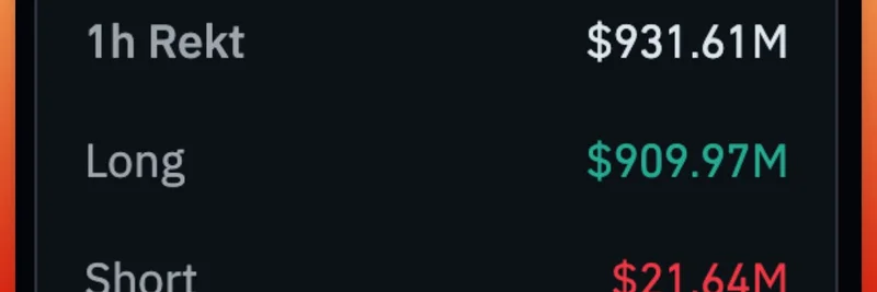 한 시간 만에 암호화폐 liquidations 9억 3,100만 달러 급증: 과거 폭락에서 얻는 교훈과 레버리지가 위험한 이유