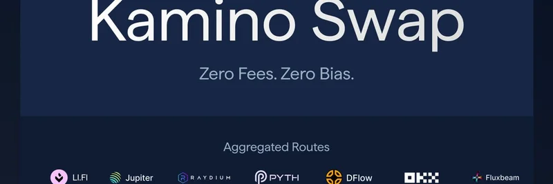 Kamino Swap, 최적의 Solana 거래를 위한 수수료 0 집계 기능 공개