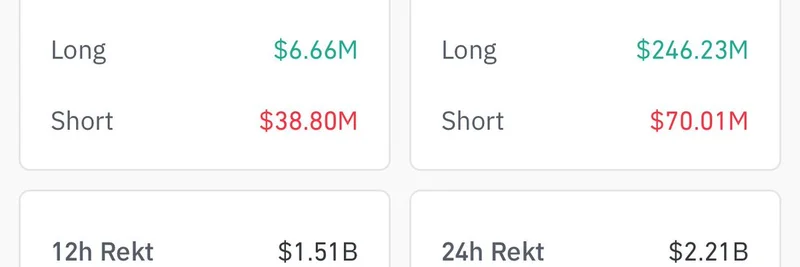 Massive $2.21B Crypto Liquidations Wipe Out 408K Traders: Impact on Meme Coins