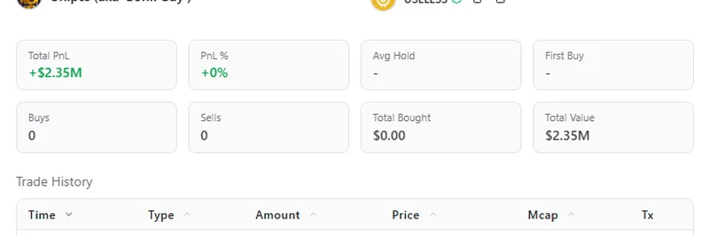 「Bonk Guy」Unipcs、$USELESSの下落で10万ドルを投入：ミームコインへの強い信念を示す