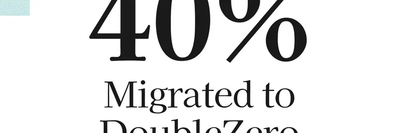 40% of Solana's Mainnet Stake Migrates to DoubleZero: Boosting Performance for Meme Token Traders