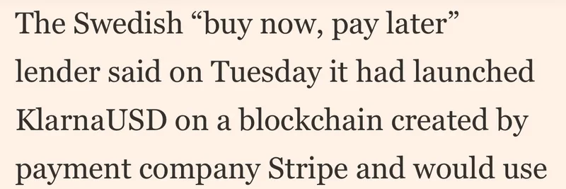 Klarna Launches KlarnaUSD Stablecoin on Stripe's Tempo Blockchain: Crypto Community Buzz