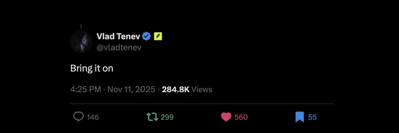 Robinhood CEO 的“Bring it on”回复引发热议：Lighter 与 $TIBBIR 或将重塑加密领域的 AI 代理交易