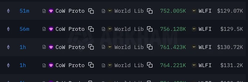 WLFI 战略储备在近期买入狂潮中累计逾 6636 万枚代币