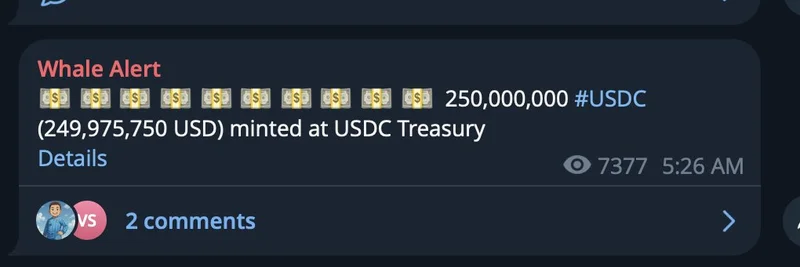 750 Million USDC Minted on Solana: What It Means for Meme Tokens and Crypto Liquidity