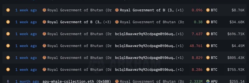 ブータン政府のミームトークン流入：ETHステーキングの動きの中のAPUとKIBSHI