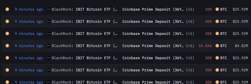 贝莱德向 Coinbase Prime 存入 2,156 BTC（价值 1.86 亿美元）：这对加密市场意味着什么