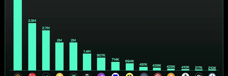 BNB Chain이 일일 활성 사용자 510만으로 압도적 선두: 밈 토큰에 주는 의미