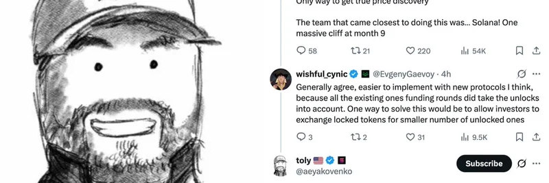 Solana Cofounder Anatoly Yakovenko on Token Unlocks and Investor Incentives