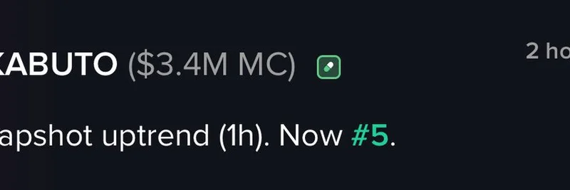 Kabuto Meme Coin 几小时内暴涨50%：Moby Movers 如何提前捕捉 $KABUTO 的飙升