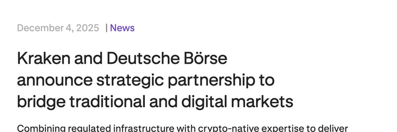 Kraken and Deutsche Börse Forge Strategic Partnership: Bridging Traditional Finance and Crypto for Institutional Access